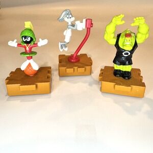 Looney Tunes SPACE JAM Bugs Bunny, Monster & Marvin Martian McDonalds Toys 1990s